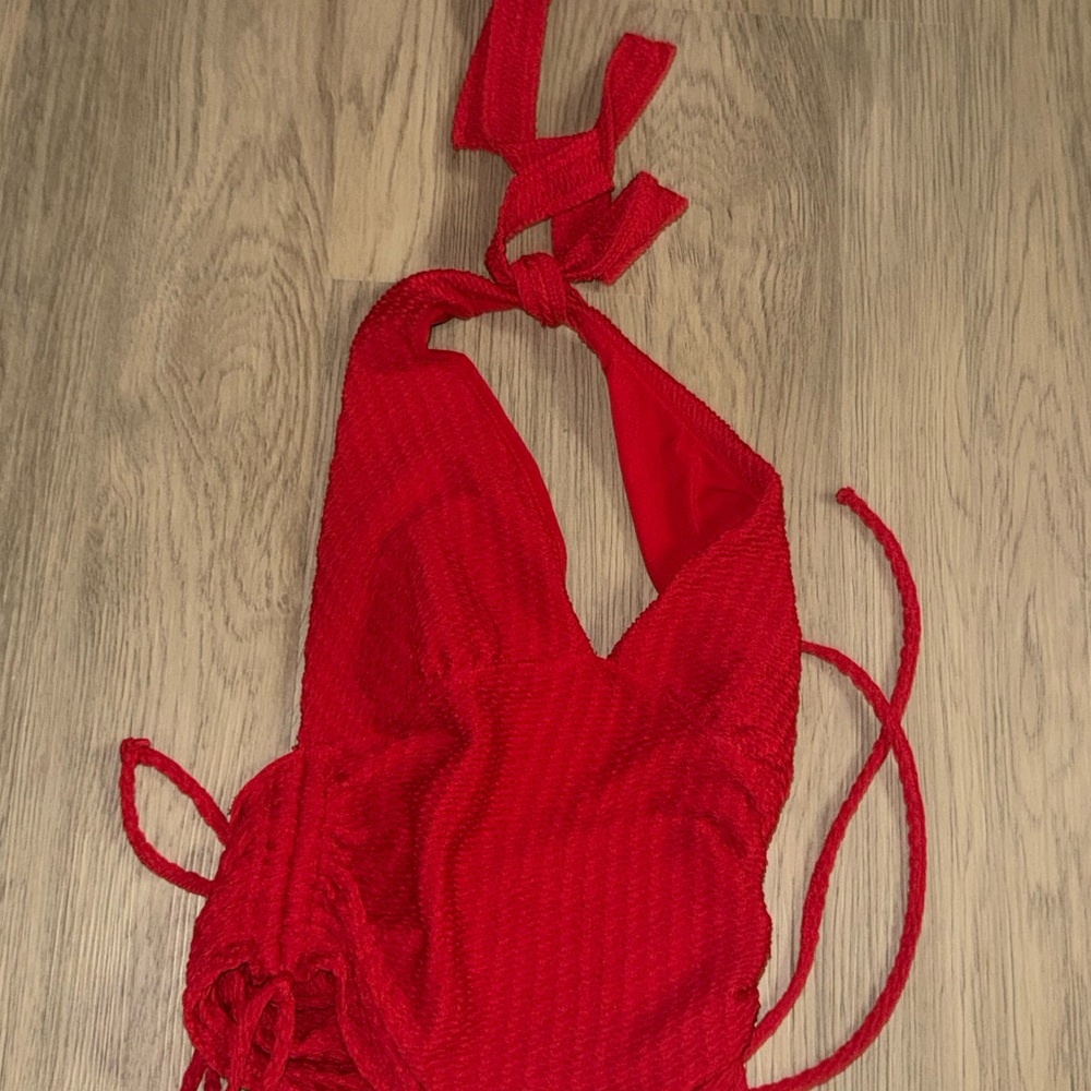 Vibrant‎ Red Halter top
